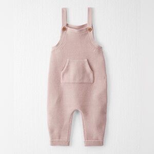 Little Planet Pink Knit Overalls